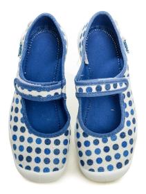 Befado 114y495 modro biele detské baleríny