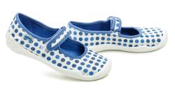 Befado 114y495 modro biele detské baleríny