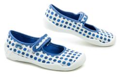 Befado 114y495 modro biele detské baleríny