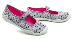 Befado 114y520 šedo růžové dětské baleríny