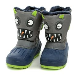 Befado 160y015 modro šedé dětské sněhule