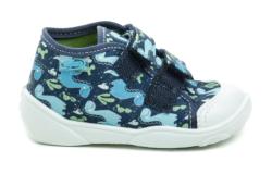 Befado 212P076 modré dětské plátěné tenisky