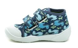 Befado 212P076 modré dětské plátěné tenisky