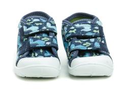 Befado 212P076 modré dětské plátěné tenisky