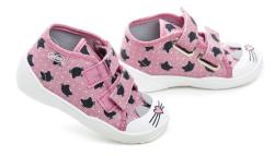 Befado 212P077 ružové detské plátené tenisky
