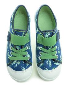 Befado 351y029 modro zelené detské tenisky