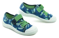 Befado 351y029 modro zelené detské tenisky