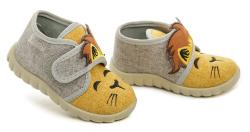 Befado 465P109 LEV šedo žlté detské papuče