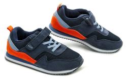 Befado 516Y219 modro oranžové dětské tenisky