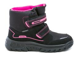 Befado 615X003 černo růžové dětské zimní boty