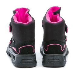 Befado 615X003 černo růžové dětské zimní boty