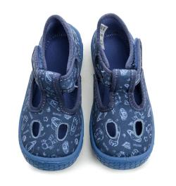 Befado 630P011 modré dětské bačkůrky