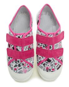 Befado 772y005 ružové detské tenisky na suchý zips