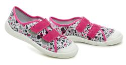Befado 772y005 ružové detské tenisky na suchý zips