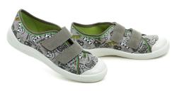 Befado 772y009 sivé detské tenisky na suchý zips