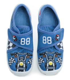 Befado 974x551 modré detské tenisky na suchý zips