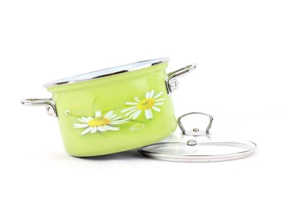 Belis Hrnec DAISY 16cm 2,1l se skleněnou poklicí