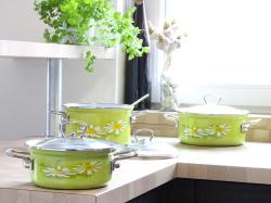 Belis Hrnec DAISY 16cm 2,1l se skleněnou poklicí
