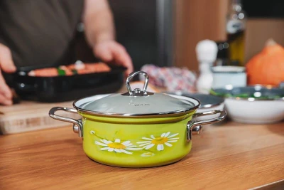 Belis Hrnec DAISY 20cm 3,6l se skleněnou poklicí