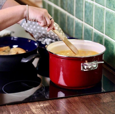 Belis Hrnec ECO-CERAMIC 24cm 6,1l se skleněnou poklicí