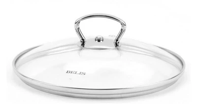 BELIS Poklice sklo 24cm s nerez úchytem