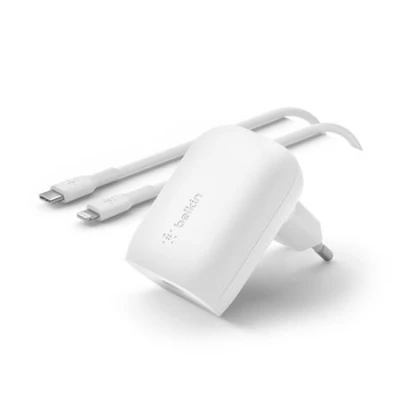 Belkin BOOST CHARGE™ 30W USB-C Power Delivery PPS nástěnná nabíječka + 1m USB-C na lightning kabel, bílá Belkin BOOST CHARGE™ 30W USB-C Power Delivery PPS nástěnná nabíječka + 1m USB-C na lightning kabel, bílá