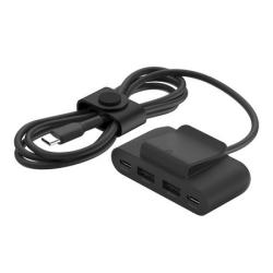Belkin BOOST CHARGE™ 4-portový USB Power Extender (2xUSB-C, 2xUSB-A) až 30W + 2m USB-C kabel, černá Belkin BOOST CHARGE™ 4-portový USB Power Extender (2xUSB-C, 2xUSB-A) až 30W + 2m USB-C kabel, černá