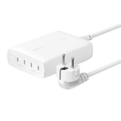 Belkin BOOST CHARGE™ PRO 200W 4-portová USB-C Power Delivery GaN PPS nabíječka + 1,5m síťový kabel, bílá Belkin BOOST CHARGE™ PRO 200W 4-portová USB-C Power Delivery GaN PPS nabíječka + 1,5m síťový kabel, bílá