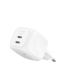 Belkin BOOST CHARGE™ PRO Duální 50W USB-C Power Delivery GaN PPS nástěnná nabíječka, bílá Belkin BOOST CHARGE™ PRO Duální 50W USB-C Power Delivery GaN PPS nástěnná nabíječka, bílá