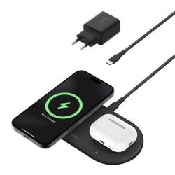 Belkin BOOST CHARGE™ PRO Qi2 2v1 Magnetická nabíjecí podložka pro iPhone/AirPods, černá Belkin BOOST CHARGE™ PRO Qi2 2v1 Magnetická nabíjecí podložka pro iPhone/AirPods, černá