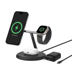 Belkin BOOST CHARGE™ PRO Qi2 3v1 Bezdrátové nabíjení pro iPhone/Apple Watch/AirPods, černá Belkin BOOST CHARGE™ PRO Qi2 3v1 Bezdrátové nabíjení pro iPhone/Apple Watch/AirPods, černá