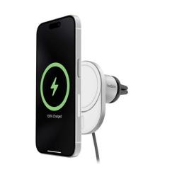 Belkin BOOST CHARGE™ Qi2 Magnetický držák s nabíjením do auta, 15W, šedý Belkin BOOST CHARGE™ Qi2 Magnetický držák s nabíjením do auta, 15W, šedý