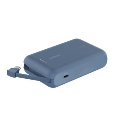 Belkin BOOST CHARGE™ USB-C Power Delivery PowerBanka s integrovaným USB-C kabelem, 10000mAh, 20W, modrá Belkin BOOST CHARGE™ USB-C Power Delivery PowerBanka s integrovaným USB-C kabelem, 10000mAh, 20W, modrá