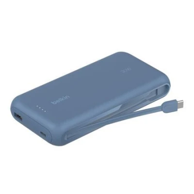 Belkin BOOST CHARGE™ USB-C Power Delivery PowerBanka s integrovaným USB-C kabelem, 20000mAh, 30W, modrá Belkin BOOST CHARGE™ USB-C Power Delivery PowerBanka s integrovaným USB-C kabelem, 20000mAh, 30W, modrá
