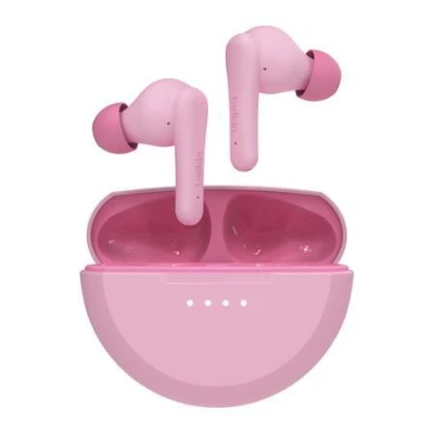 Belkin SOUNDFORM Nano 2 - Wireless Earbuds for Kids - dětská bezdrátová sluchátka, růžová