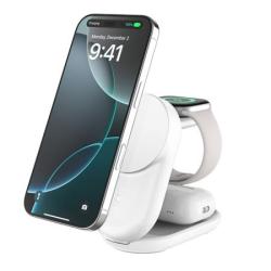 Belkin UltraCharge™ Qi2 25W 3v1 Magnetická nabíječka pro iPhone/Apple Watch/AirPods, bílá Belkin UltraCharge™ Qi2 25W 3v1 Magnetická nabíječka pro iPhone/Apple Watch/AirPods, bílá