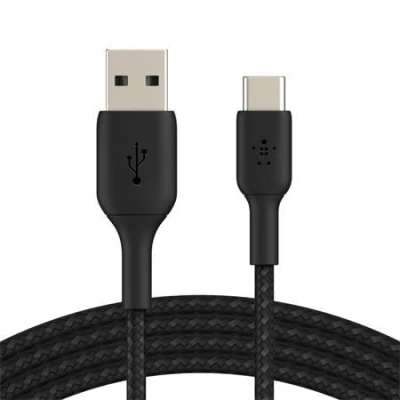 Belkin BOOST CHARGE™ USB-C/USB-A kabel, 3m, černý - odolný Belkin BOOST CHARGE™ USB-C/USB-A kabel, 3m, černý - odolný