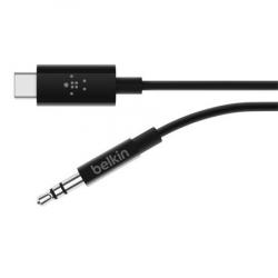 Belkin ROCKSTAR™ USB-C/3,5mm jack kabel, 0,9m, černý Belkin ROCKSTAR™ USB-C/3,5mm jack kabel, 0,9m, černý