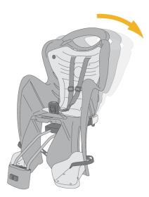 BELLELLI MR FOX RELAX tmavo šedá zadná cyklosedačka