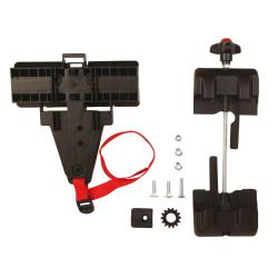 BELLELLI PEPE CLAMP zadná sedačka na nosič, šedo-červená