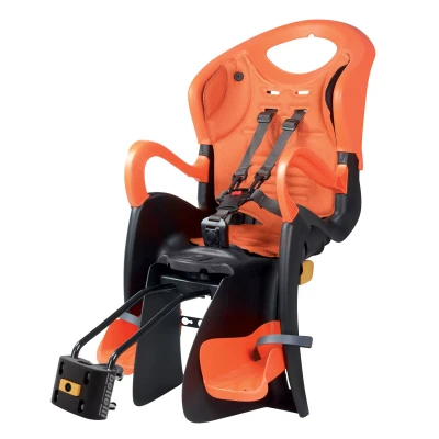 BELLELLI Tiger Relax B-FIX črn-oranž/oranžová zadní cyklosedačka
