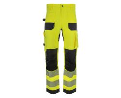 Bennon EREBOS žluté pánské pracovní kalhoty třídy 2 HI-VIS