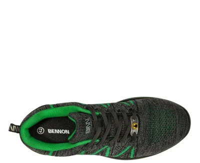 Bennon KNITTER S1 ESD Green Low pracovní obuv POUZE EU 43 (VÝPRODEJ)