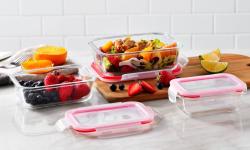 Bergner Dóza na potraviny skleněná se zaklapovacím víkem 1,5l