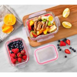 Bergner Dóza na potraviny skleněná se zaklapovacím víkem 1,5l