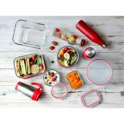 Bergner Dóza na potraviny skleněná se zaklapovacím víkem 1,5l