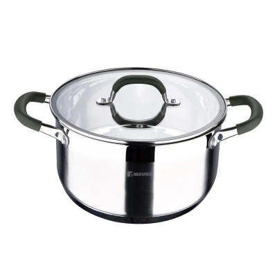 Bergner Hrnec s poklicí nerez MIDNIGHT 28 cm 9,5 litru