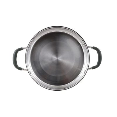 Bergner Hrnec s poklicí nerez MIDNIGHT 28 cm 9,5 litru