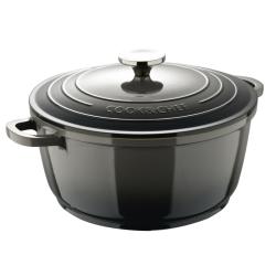 Bergner Kastrol litinový s poklicí EXCALIBUR 20 cm šedá Bergner Kastrol litinový s poklicí EXCALIBUR 20 cm šedá