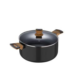 Bergner Kastrol s nepřilnavým povrchem a poklicí 20 cm Earth Black Bergner Kastrol s nepřilnavým povrchem a poklicí 20 cm Earth Black